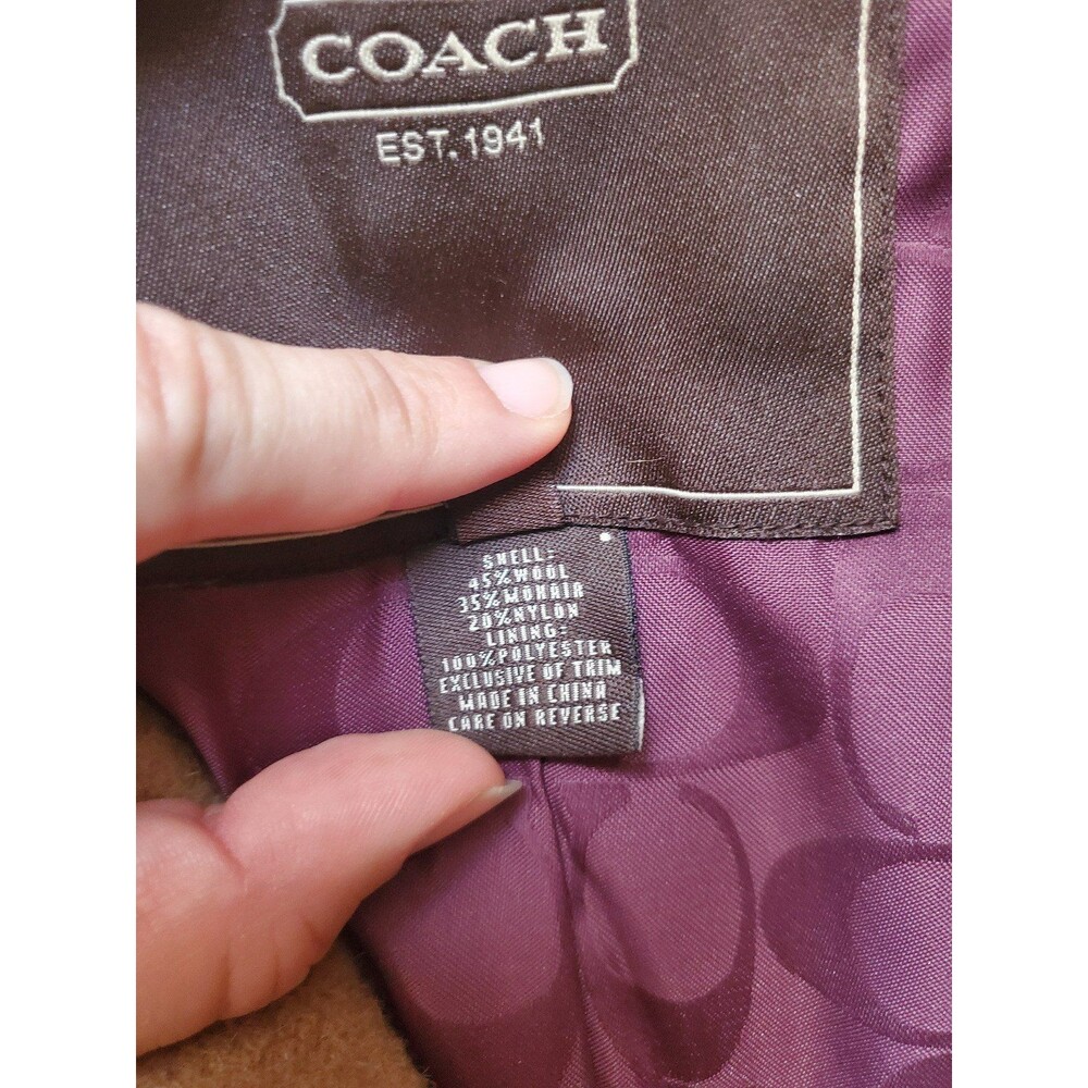 Coach wool coat - Picture 4 of 6